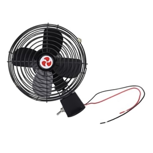 Noise Reduction Cooling Fan For Car Interiors 2 Speed Control 8 Inch Metal - Photo 5/10