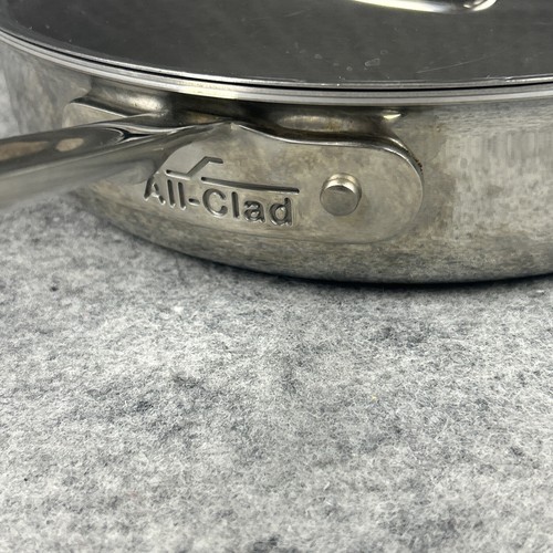 All-Clad Metalcrafters USA D5 Stainless Steel Polished 3qt Saute Pan w/Lid Fryer - Picture 4 of 10
