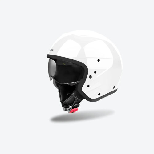 CASCO JET HYBRID AIROH J 110 BIANCO LUCIDO TAGLIA S - Foto 2 di 3