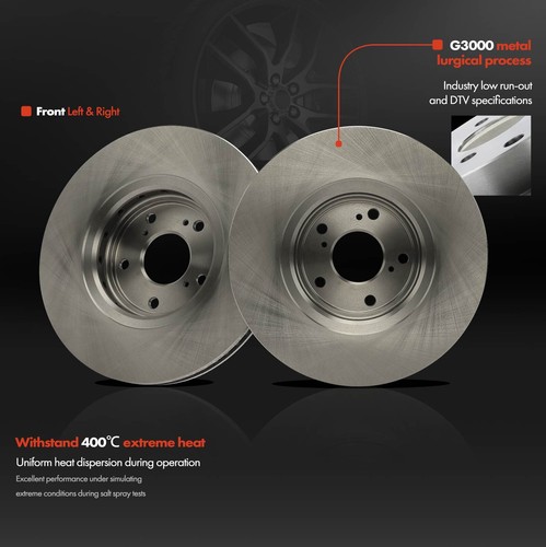 6x Front Disc Brake Rotors & Ceramic Brake Pads for Honda Accord Civic Acura ILX - Picture 5 of 8