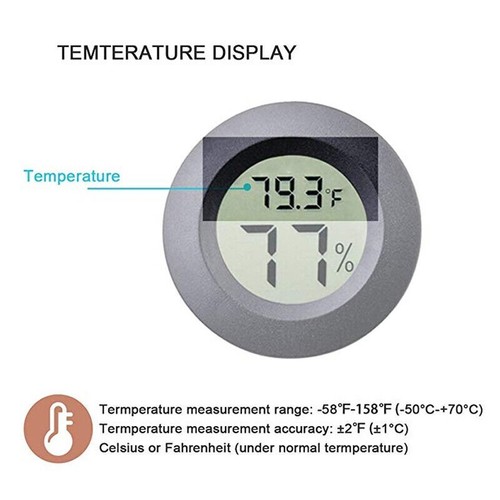 Mini LCD Digital Thermometer Hygrometer Humidity Temperature Meter Indoor Tester - Picture 9 of 17