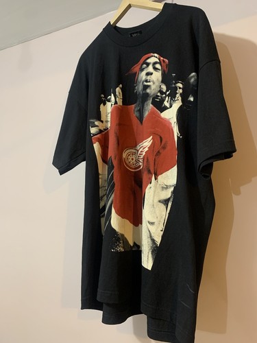 Vintage Tupac Shakur 1990s 2Pac Thug Life T-Shirt 90s Size 2XL Made In USA - Picture 7 of 11