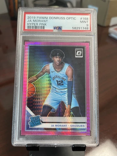 2019 Panini Donruss Optic Ja Morant #168 Hyper Pink PSA 9