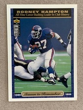 1996 Collector's Choice Football Card #68 Rodney Hampton Season To Remember NMMT
