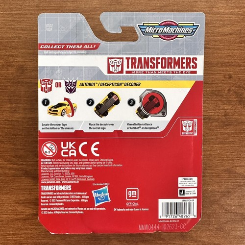 Micro Machines Transformers Confezione da 2 Bumblebee / Megatron #001 Chase Raro - Foto 2 di 2