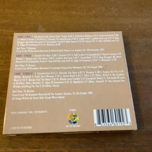 STEVIE NICKS TRANSMISSION UNMÖGLICH 3 CD DIGIPAK NEU NICHT VERSIEGELT. 1A - Bild 2 von 2