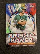 Matt Olson 2021 Topps Chrome Baseball Prismic Power #PP-11 Insert - Oakland A's