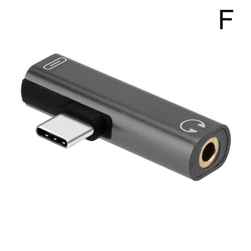 2IN1 USB C Type-C to 3.5mm Jack AUX Earphone Audio Converter 2024 Adapte 1X 9CF9 - Zdjęcie 12 z 14