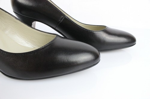 PERLATO Escarpins Cuir Noir T 37 / Uk 4 Excellent état - Imagen 3 de 11