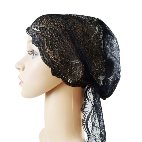 Muslim Women Lace Hat Islamic Inner Caps Headwear Underscarf Hijab Wrap Headwear - Picture 4 of 45