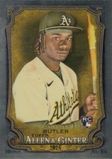 LAWRENCE BUTLER TOPPS ALLEN & GINTER ROOKIE CHROME REFRACTOR RC A'S #57 2024 24