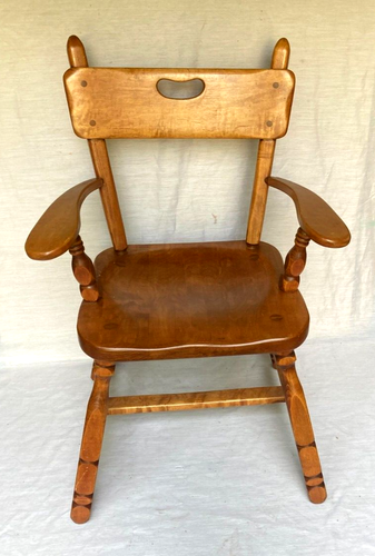 Vintage Consider H. Willett Solid Hard Maple Arm Chair - Rare!! - Picture 2 of 4