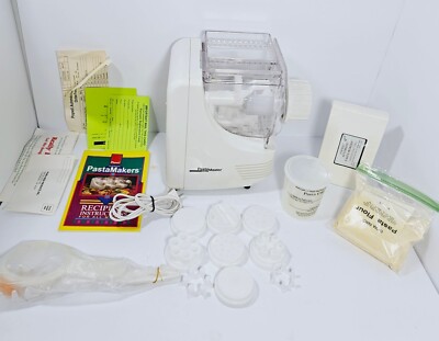Popeil Automatic Pasta Maker Model P400 with Pasta Dies, Instructional Video VHS