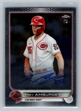 2022 Topps Chrome Rookie Autographs #RATA Trey Amburgey RC ON CARD AUTO