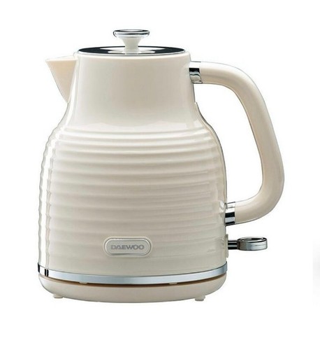 Daewoo Sienna 1.7 Litre Jug Kettle Cordless 360° Base 3KW Rapid Boil- Cream - Picture 1 of 2