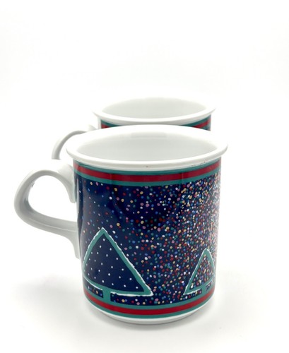 Dansk Winterfest Dinnerware Porcelain Mugs Christmas Holiday Decor Set Of 2 - Picture 9 of 9