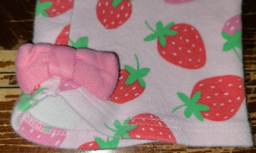4 pair girls LEGGINGS size 6 capri pink STRAWBERRIES UNICORNS, blue, gray hearts - Picture 5 of 22