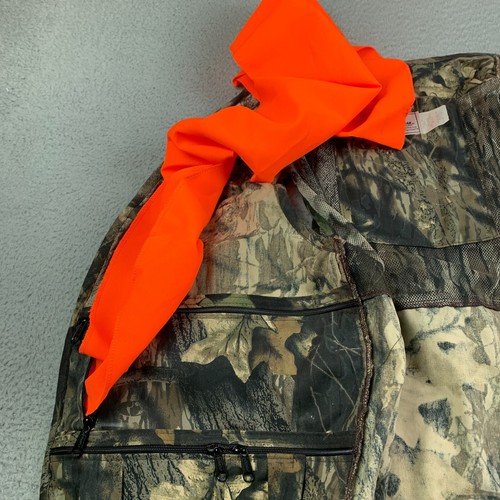 Vintage Mossy Oak NWTF Turkey Vest Mens Large Shadow Leaf Camo - Picture 13 of 14