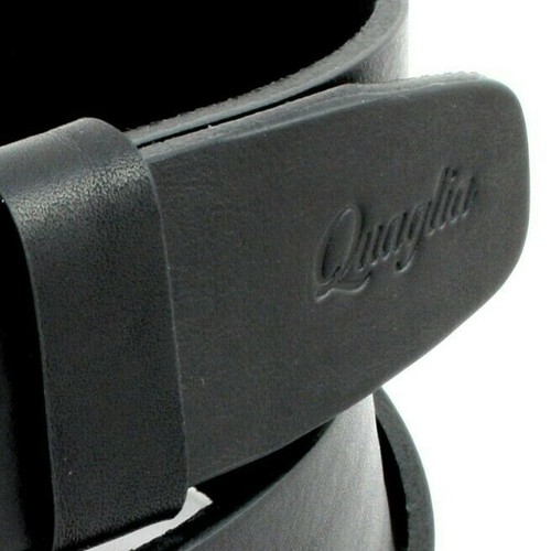 Cintura Uomo Pelle Nero Cuoio Taglie Forti Extra Lunga Artigianale Made In Italy - Foto 3 di 12