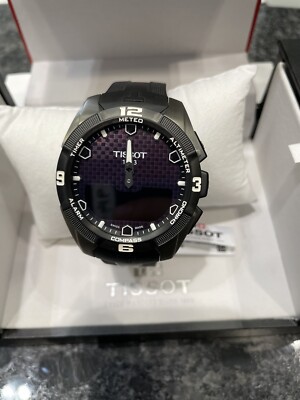 Tissot T Touch Expert Watch Black Dial Titanium Rubber Band T091.420.47.051.00