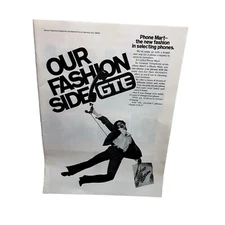 1976 GTE Phone Mart New Fashion Selecting Phones Print Ad vintage 70s