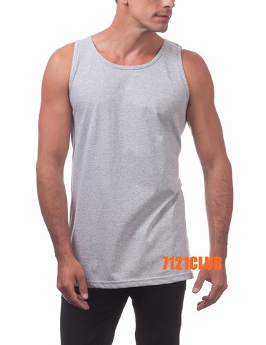 3 PACK PRO CLUB MEN'S HEAVYWEIGHT TANK TOPS PLAIN SLEEVELESS T SHIRTS M- Big 5XL - Picture 10 of 14