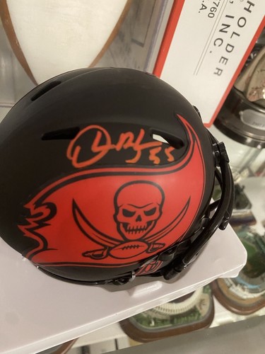 Derrick Brooks Signed Tampa Bay Buccaneers Eclipse Mini Helmet Beckett Cert - Picture 5 of 9