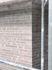 Riemchen grau,Aussenbereich,Grobkeramische Klinkerriemchen, Fa JanInhoff,Neuware