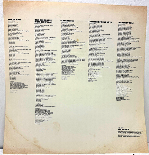 Jimmy Cliff Give The People What They Want 1981 Vinyl MCA Records 1st Press - Picture 5 of 6