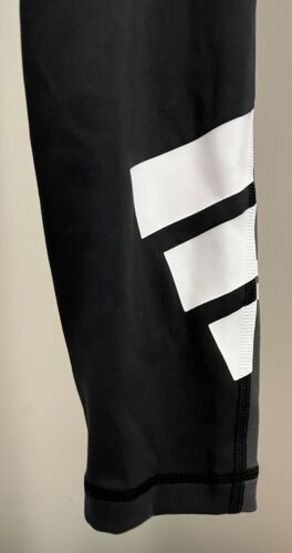 NWT Adidas Women's Aeroready 7/8 Tights High Rise Logo Black Size Small - Picture 3 of 10
