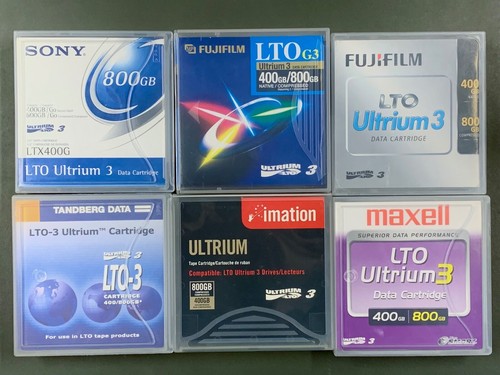 5x LTO-3 Ultrium Data Cartridge RW 400/800GB (FUJIFILM, SONY, MAXELL, IMATION..) - Bild 2 von 2
