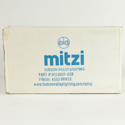 Mitzi Clara 1-Light Aged Brass Semi Flush Mount H124601-AGB - Picture 15 of 18