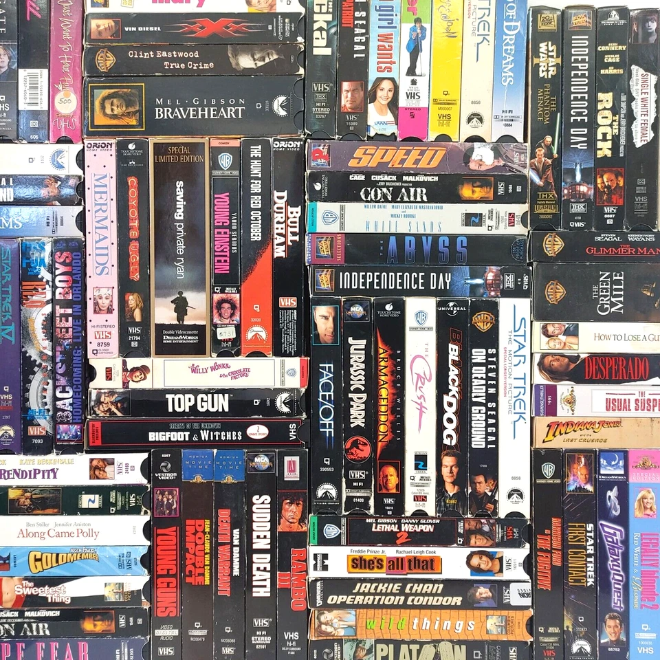 275+ VHS MOVIE LOT~ PICK 3 ~ 80s/90s Retro Action Vintage Sci-Fi ~ Updated 11/03 - Image 2 of 2