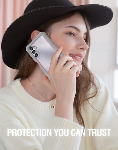 For Samsung Galaxy A14 5G Case Poetic with Built-in-Screen Bumper Cover Pink - Picture 6 of 6