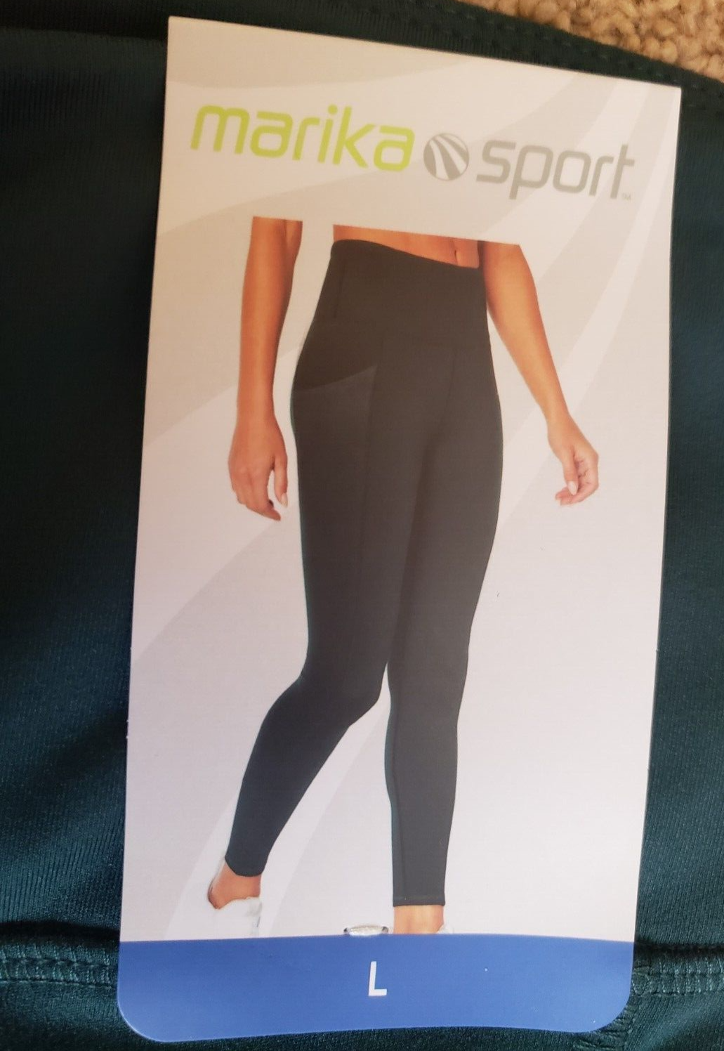 NWT Marika Sport Women's Athletic Crop Pants Leggings Sz L 1214