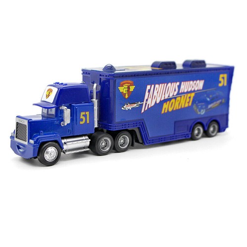 Lightning McQueen Mack Hauler Truck & Car Disney Pixar Cars Set Model The Queen - Picture 221 of 287