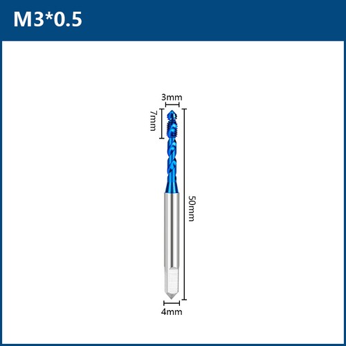 HSS 6542 Maschinengewindebohrer Gewindebohrer Sacklochgewinde M3-M12 Nano Blaue - Bild 10 von 16