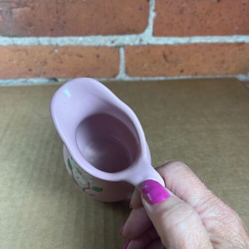 Taubenschmiede Keramik rosa Hartriegel 1 Tasse Teekanne und kleine Milchkännchen - Bild 8 von 12