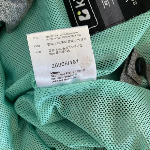 Killtec Girls Jacket 12 Gray Zip Up Waterproof Windproof Outdoor Winter - Picture 6 of 6