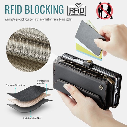 PU Leder Geldbörse Kartenständer Abdeckung Für Samsung Galaxy Z Fold6/5/4/3 - Zdjęcie 8 z 15