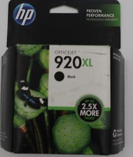 HP 920XL Black Ink Cartridge   CD975AN   OEM Sealed   Expired SEP 2013