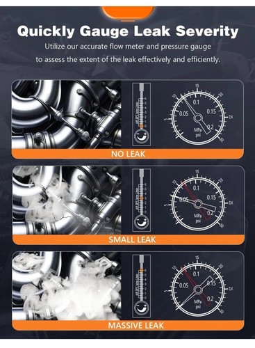 Bomba de aire incorporada para máquina de humo automotriz M3, escala de potencia de detección de fugas PSI - Imagen 6 de 7