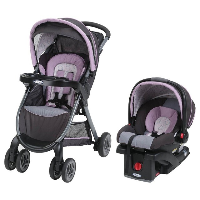 GRACO FASTACTION FOLD CLICK CONNECT TRAVEL SYSTEM, JANEY *DISTRESSED PKG