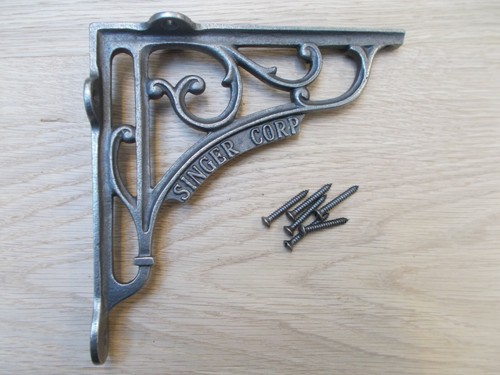 RUSTIC ANTIQUE IRON SHELF BRACKET wall cistern toilet sink metal vintage retro - Picture 56 of 91