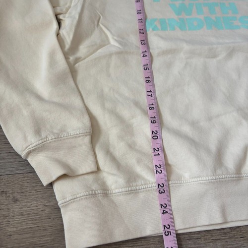 SoCal Pullover Tratta Persone con Stampa Gentilezza Crema Taglia M NUOVO - Foto 6 di 6