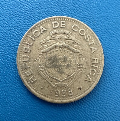 1998 Costa Rica 100 Colones Coin - Excellent Condition - Looks Fantastic!