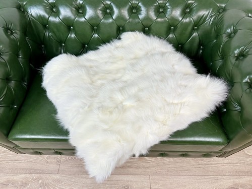 White fur blanket throw, Real fur blanket white fox blanket throw - Picture 8 of 8