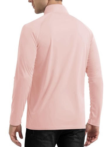 Camisas UPF50+ para hombre 1/4 con cremallera UV de verano protección de la piel rendimiento pesca - Imagen 158 de 176