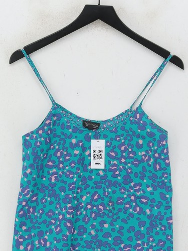 Topshop Women's T-Shirt UK 6 Green 100% Polyester Camisole - Picture 3 of 5