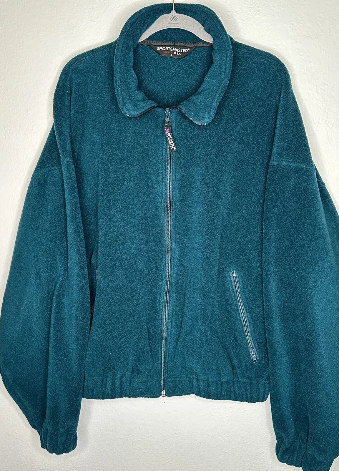 SportsMaster Polartec Fleece Jacket XL (Men’s Sizing) 3X Plus Zip Up Bomber USA
